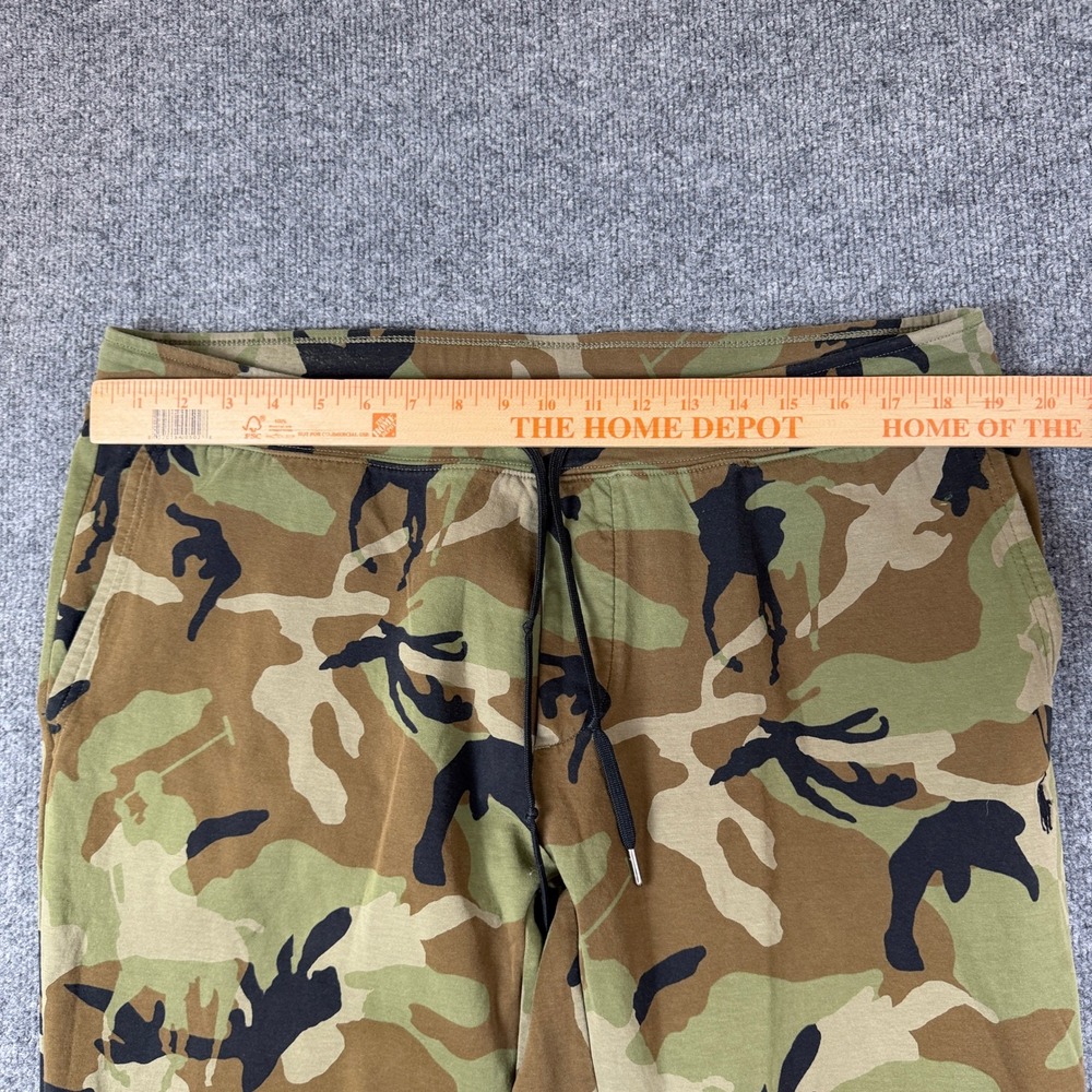 Polo Ralph Lauren Sweatpants Joggers Mens 2XL Green Brown Camo Big Pony Fleece - Picture 9 of 11